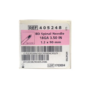 Игла для спинальной анестезии с заточкой типа Квинке Spinal Needle (Спинал Нидли) размер 18G (1.2x90мм) 1 шт