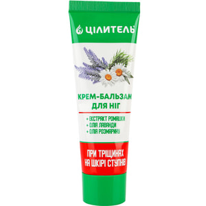 Крем-бальзам для ног Целитель способствует заживлению трещин на коже ступней 70 г