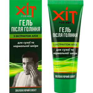 Гель после бритья Аромат ХИТ для мужчин с экстрактом алоэ для сухой и нормальной кожи 70 г