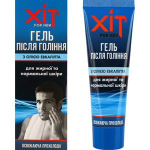 Гель после бритья Аромат ХИТ для мужчин с маслом эвкалипта для нормальной и жирной кожи 70 г
