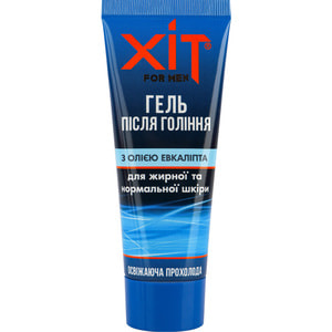 Гель после бритья Аромат ХИТ для мужчин с маслом эвкалипта для нормальной и жирной кожи 70 г