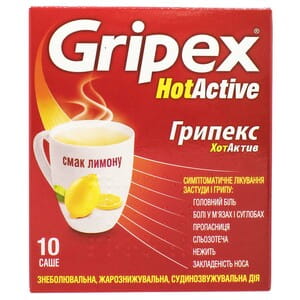 Грипекс ХотАктив пор. орал. 4г саше №10