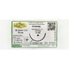 Голка атравматична режуча 35мм, нитка хірургічна шовна капронова (поліамідна) плетена 75см, USP 0