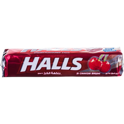 Леденцы HALLS (Холз) со вкусом вишни 25,2г 9 шт