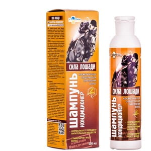 Шампунь-кондиціонер для волосся Сила лошади для зміцнення волосся флакон 250 мл