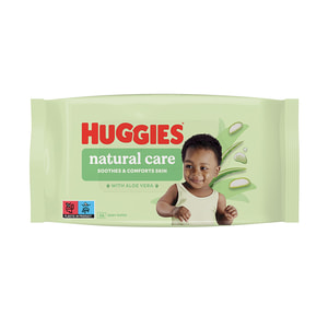 Серветки вологі дитячі HUGGIES (Хагіс) Natural Care 56 шт