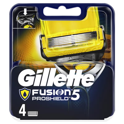 Кассеты сменные для бритья GILLETTE Fusion (Жиллет Фьюжин) ProShield (Прошилд) 4 шт
