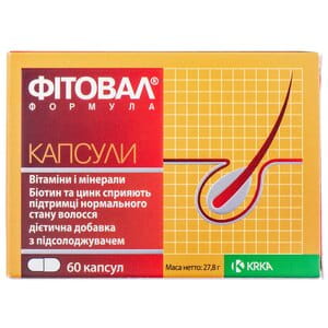 Капсулы для укрепления волос Фитовал Формула 6 блистеров по 10 шт