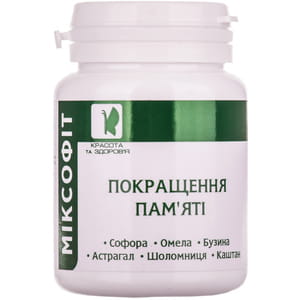 Дієтична домішка комплексної дії Міксофіт ENJEE (Енжі) Покращення пам'яті таблетки по 0,45 г банка 45 шт