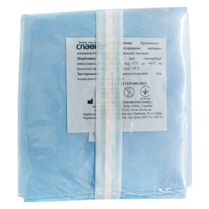 Рубашка медицинская процедурная стерильная размер 50-52 L Славна