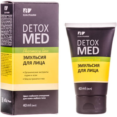 Емульсія для обличчя ELFA PHARM (Ельфа Фарм) Detox Med (Детокс мед) 40 мл