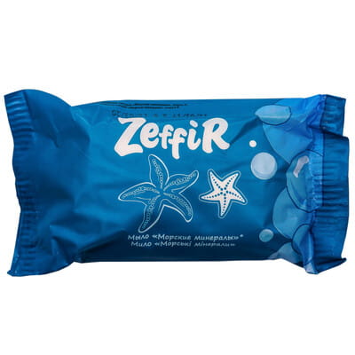 Мыло ZEFFIR (Зефир) твердое туалетное Морские минералы 70г
