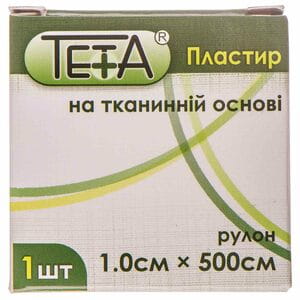 Пластырь медицинский Teta (Тета) на тканевой основе в рулоне размер 1 см х 500 см 1 шт