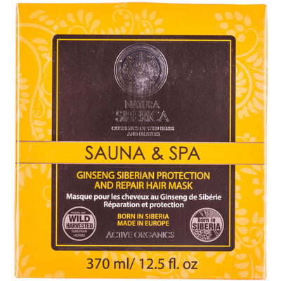 Маска для волос NATURA SIBERICA (Натура Сиберика) Sauna&Spa (Сауна&Спа) защита и восстановление 370 мл