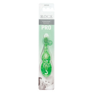 Зубна щітка R.O.C.S. (Рокс) Pro Baby (Про Бейбі) для дітей з 0 до 3-х років екстрам'яка 1 шт NEW