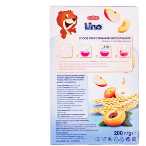 Каша молочная детская LINO (Лино) Frutolino (Фрутолино) пшеничная с фруктами для детей с 6-ти месяцев 200г