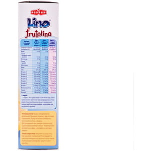 Каша молочная детская LINO (Лино) Frutolino (Фрутолино) пшеничная с фруктами для детей с 6-ти месяцев 200г