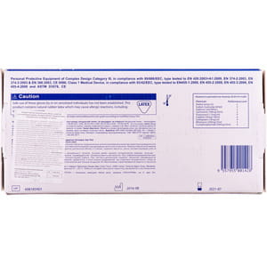 Перчатки медицинские смотровые натуральный латекс нестерильные неприпудренные Dermagrip (Дермагрип) повышеного риска размер L 1 пара