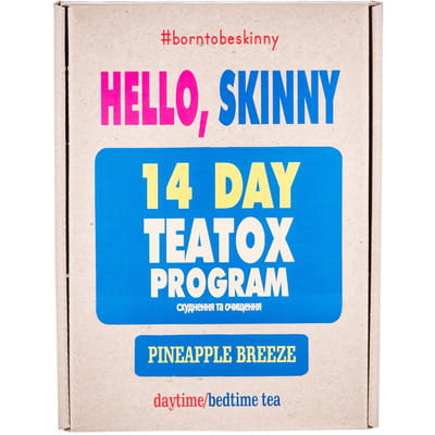 Набор Ключи Здоровья Teatox Program (Титокс програм) 14 day Pineapple Breeze (Пайнепл бриз) для похудения и очищения фиточай дневной + фиточай ночной