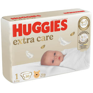 Подгузники для детей HUGGIES (Хаггис) Extra Care Elite Soft (Элит софт) для новорожденных 1 50 шт