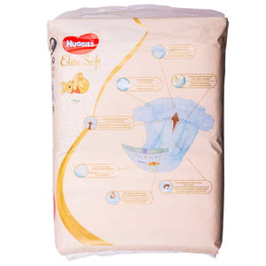Подгузники для детей HUGGIES (Хаггис) Elite Soft (Элит софт) для новорожденных 2 от 4 до 6 кг 66 шт