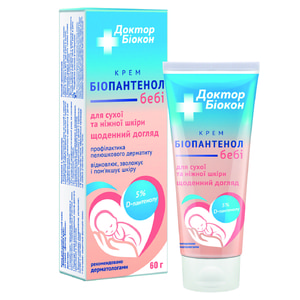 Крем дитячий БІОКОН Доктор Біокон Біопантенол Беби для сухої та ніжної шкіри туба 60 г