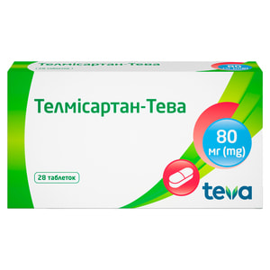 Телмисартан-Тева табл. 80мг №28