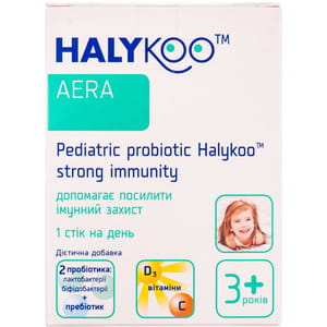 Пробиотик детский  ХАЛИКУ Aera Крепкий иммунитет порошок для детей с 3-х лет в стиках по 1,5 г 10 шт