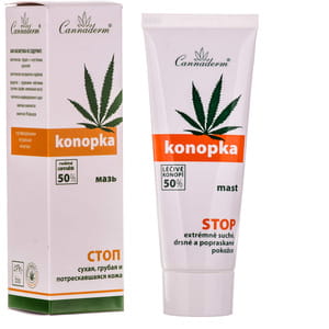 Мазь для тела CANNADERM (Каннадерм) Konopka (Конопка) для сухой, грубой, потрескавшейся кожи взрослых и детей 75 г