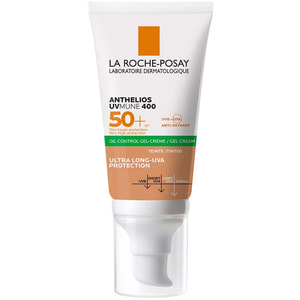 Гель-крем для лица La Roche-Posay (Ля Рош-Позе) Антелиос UVA 400 Oil Control солнцезащитный матирующий SPF50+ с тонирующим эффектом 50 мл