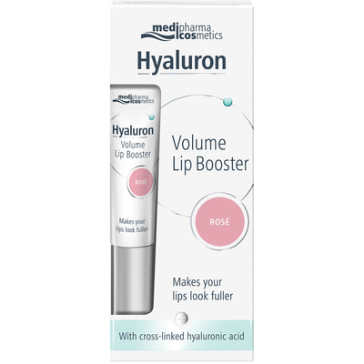 Бальзам HYALURON (Гіалурон) для об'єму губ Lip Booster (Ліп бустер) рожевий 7 мл