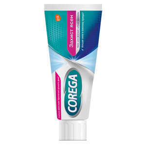 Крем для фиксации зубных протезов Корега Защита десен 40 г