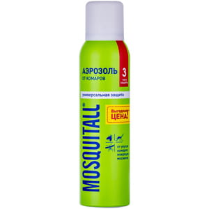 Аэрозоль от комаров MOSQUITALL (Москитол) Универсальная защита 150 мл