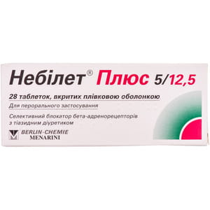 Небілет Плюс 5/12,5 табл. п/о №28