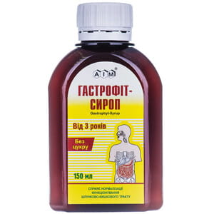 Диетическая добавка для нормализации работы желудочно-кишечного тракта Гастрофит сироп флакон 150 мл