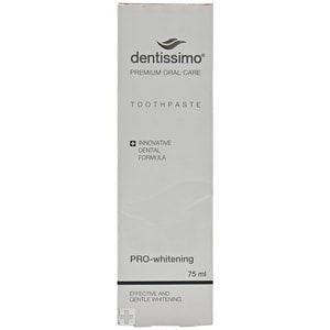 Зубная паста DENTISSIMO (Дентиссимо) Pro-Whitening (Про Вайтенинг) Про-отбеливающая 75 мл