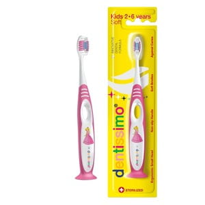 Зубная щетка DENTISSIMO (Дентиссимо) детская Kids (Кидс) для детей с 2-6-ти лет мягкая 1 шт