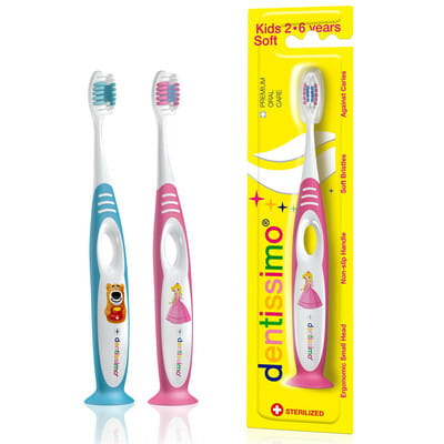 Зубная щетка DENTISSIMO (Дентиссимо) детская Kids (Кидс) для детей с 2-6-ти лет мягкая 1 шт