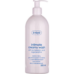 Засіб для інтимної гігієни ZIAJA (Зая) кремовий з лактобіоновою кислотою відновлення 500 мл