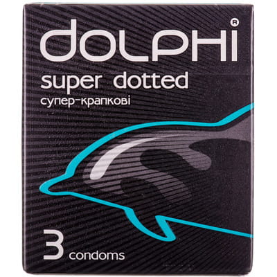 Презервативи DOLPHI (Долфі) супер крапкові 3 шт