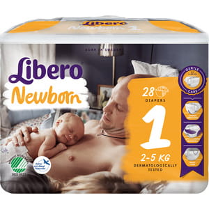 Подгузники для детей LIBERO (Либеро) Baby Newborn (Беби Ньюборн) 1 от 2 до 5 кг 28 шт