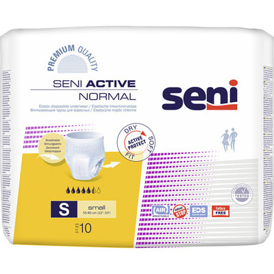 Подгузники-трусы для взрослых Seni (Сени) Active Normal Small (Актив Нормал Смол) размер 1 10 шт