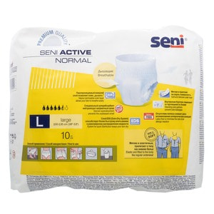 Подгузники-трусы для взрослых Seni (Сени) Active Normal Large (Актив Нормал Ладж) размер 3 10 шт