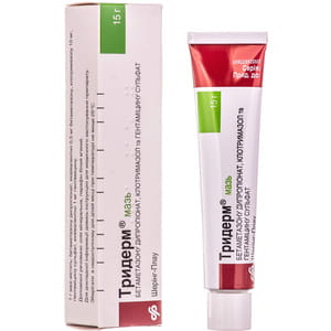 Тридерм мазь туба 15г