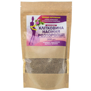 Дієтична домішка клітковина насіння Розторопші Цілюще харчування для контролю маси тіла 200 г