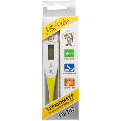 Термометр элекронный  LITTLE DOCTOR (Литл Доктор) модель LD-302 с гибким наконечником