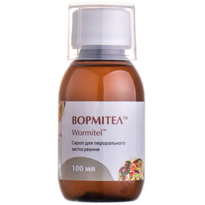Антигельмінтний рослинний засіб Вормітел сироп флакон 100 мл