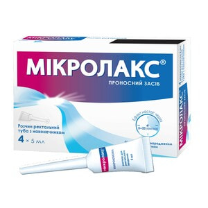 Мікролакс р-н ректал. мікроклізма туба 5мл №4
