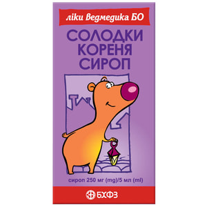 Солодки корня сироп 250мг/5мл фл. 200мл