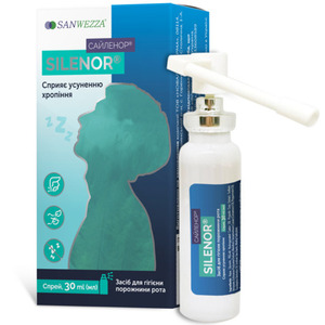 Средство растительное для предотвращения и устранения храпа SILENOR (Сайленор) спрей 30 мл